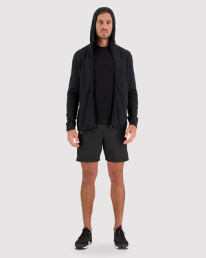 MONS ROYALE Approach Merino Gridlock Hood Mens Mijn winkel